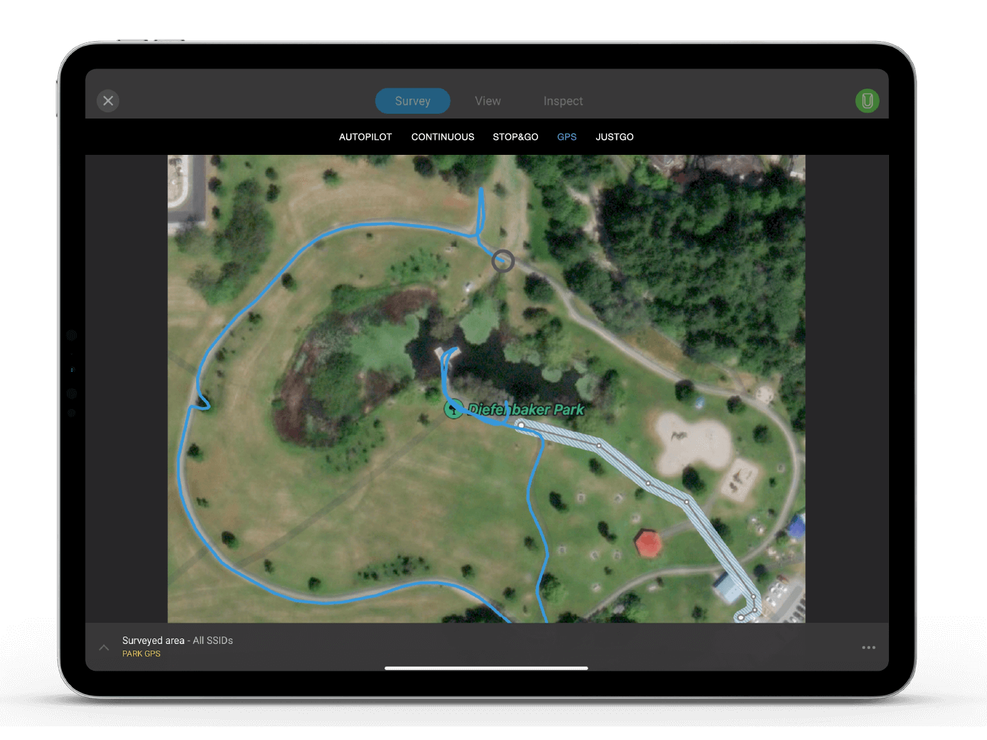 GPS survey mode