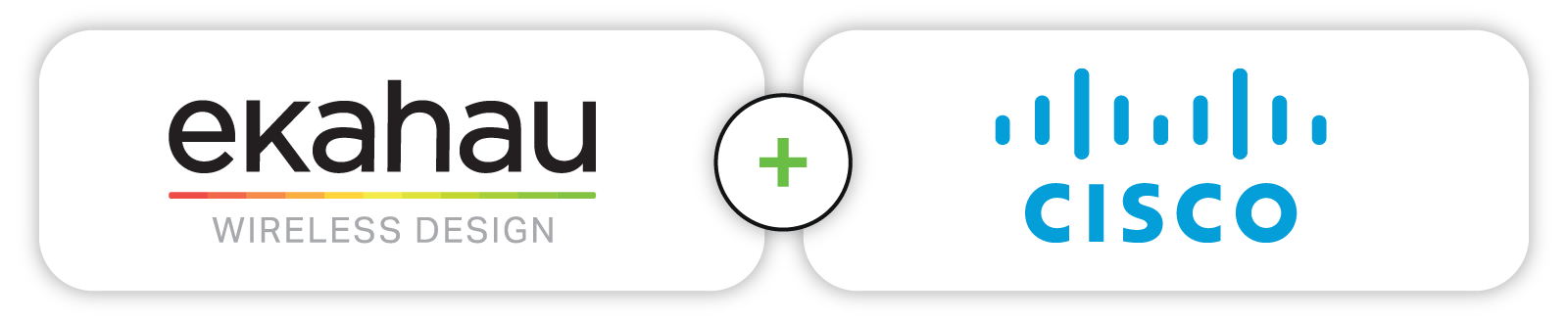 Ekahau plus cisco logos